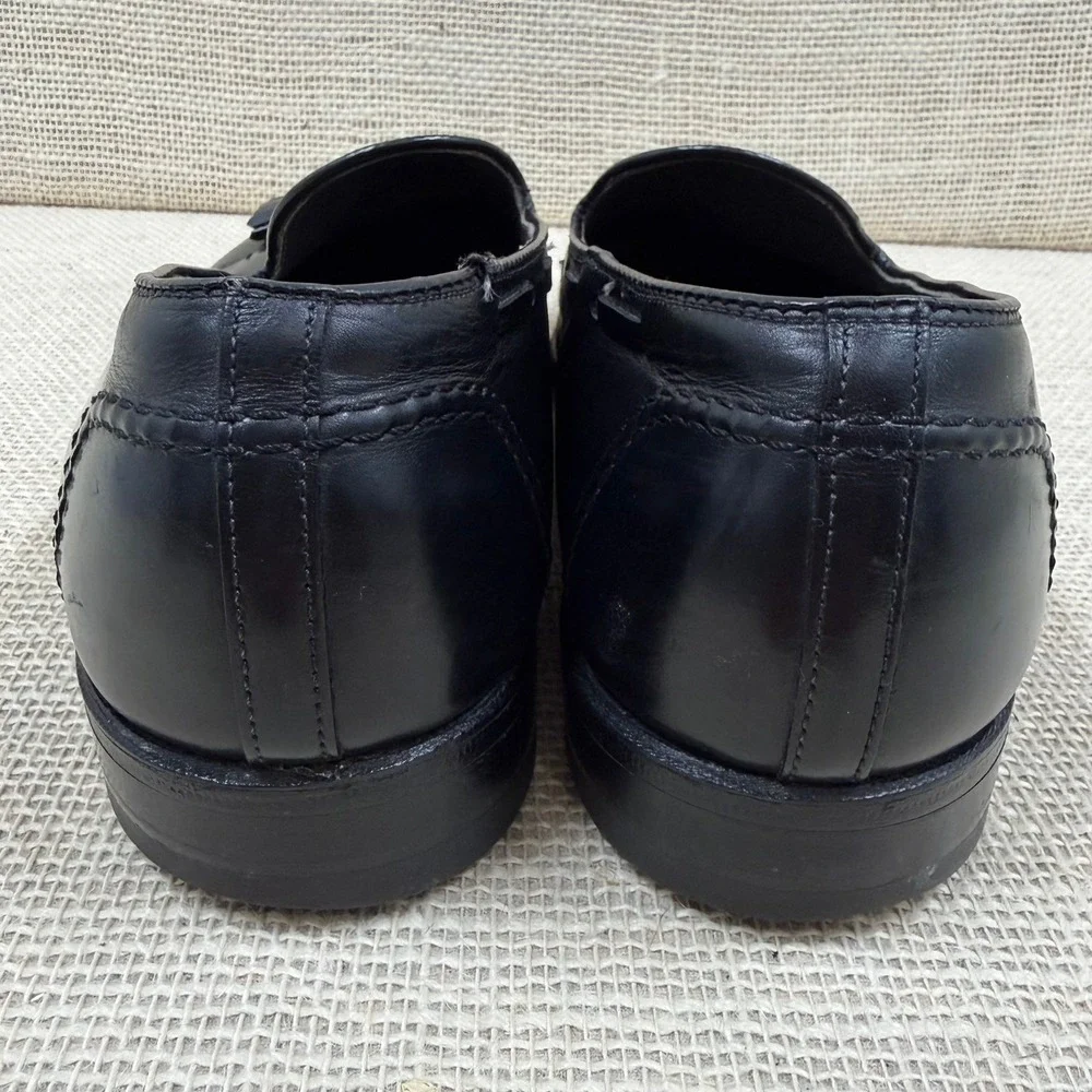 FootJoy Classics Mens 10.5 D Black Leather Tassel Loafers Dress Shoes 75309 USA